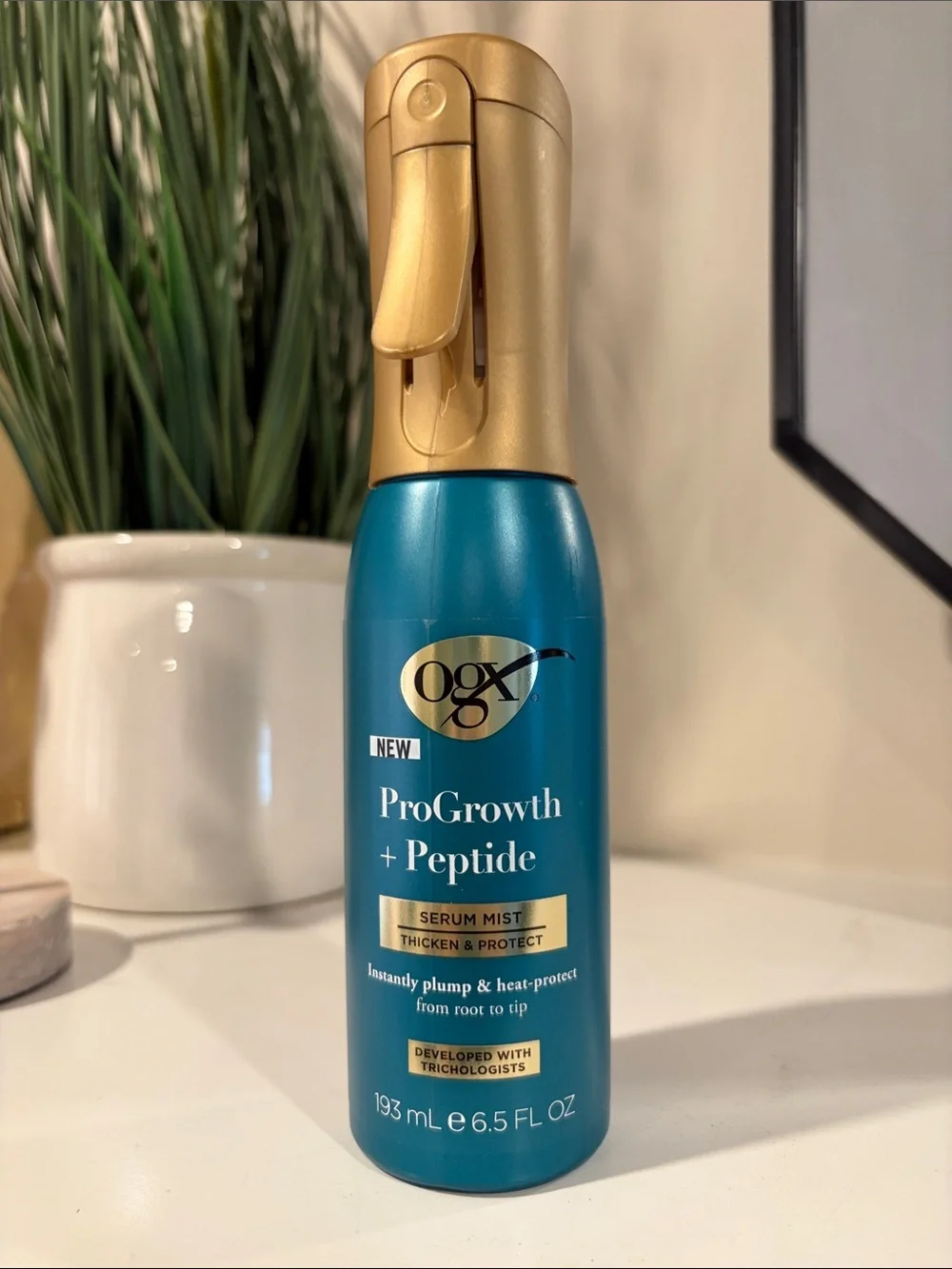 OGX ProGrowth + Peptide Hair Serum Mist - Thicken & Protect - 6.5 oz NEW! beauty